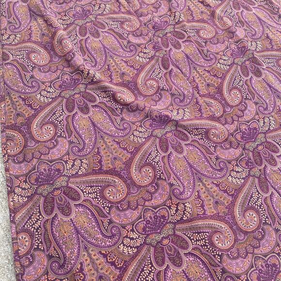 K Studio Purple Maxi Skirt Medium Sz 8 Long Purple Skirt Paisley Boho Spring - Picture 6 of 8